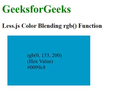 Difference Between Rgb Vs Rgba Color Format Geeksforgeeks 42 Off