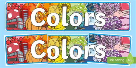 Colors Banner Teacher Made