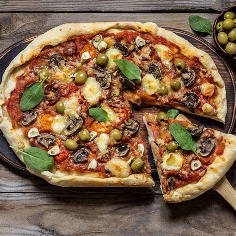 Recette Pizza Aux Légumes Champignons Fromage De Chèvre Et Mozzarella