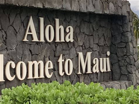 Welcome To Maui Novelty Sign