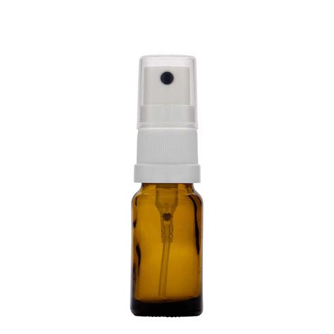 10 ml Sprühflasche Medizin Glas braun Mündung DIN 18