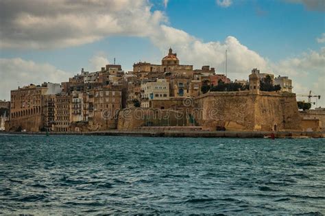 Malta View To Grand Harbor From Upper Barrakka Gardens In