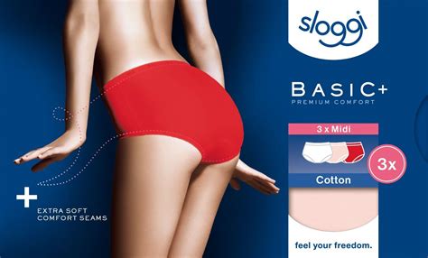 Sloggi Basic Midi Brief Pack Everyday Lingerie Womens