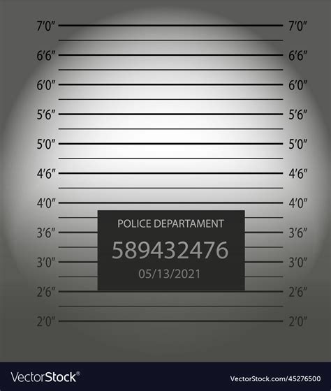 Police Mugshotpolice Lineup Or Mugshot Background Vector Image