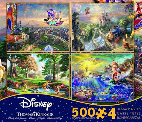 Amazon Ceaco 4 In 1 Multipack Thomas Kinkade Disney Dreams