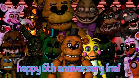 [fnaf C4d] 6th Anniversary Of Fnaf By Fnafeur11 On Deviantart