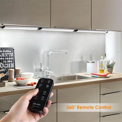 Led Under Cabinet Lighting Remote Control Albrillo Dimmable Under Counter 708445633059 Ebay