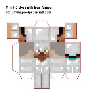 New Minecraft Papercraft Mini Alex Hector Lifedesign