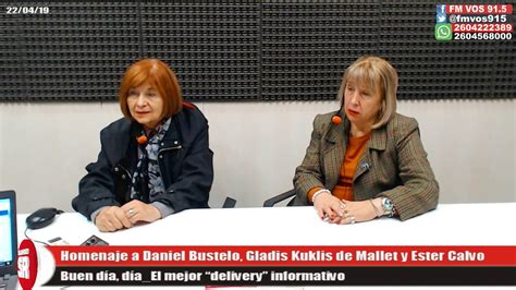 Homenaje A Daniel Bustelo Gladis Kuklis De Mallet Y Ester Calvo YouTube