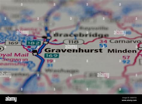 Gravehurst ontario map hi-res stock photography and images - Alamy