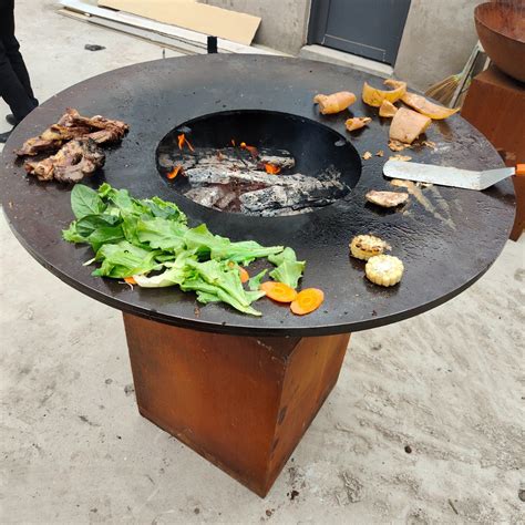 Factory Price Barbecue Plate Corten Steel Metal Practical Fire Pit