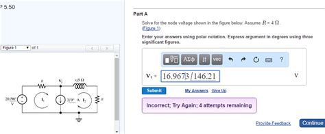 Solved Solve For The Node Voltage Shown In The Figure Chegg