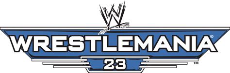 Wrestlemania 23 Logo By Prowrestlingrenders On Deviantart