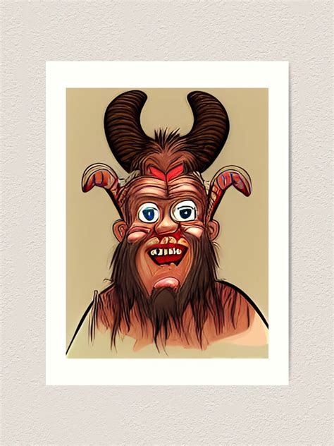 "Krampus Krampusnacht Krampuskarten Gruss Vom Mythology Christmas Xmas Folklore" Art Print for ...