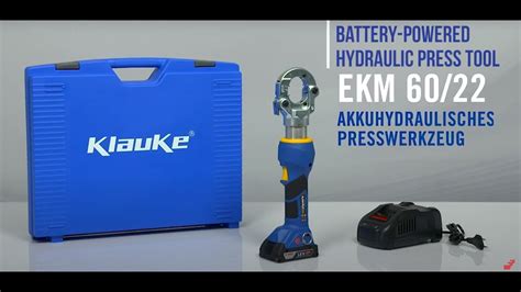 Klauke EKM 60 22 Battery Crimp Tool English Translation YouTube