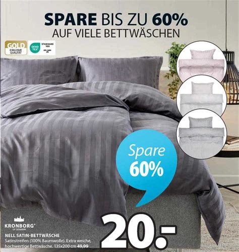 Kronborg Nell Satin bettwäsche Angebot bei Jysk