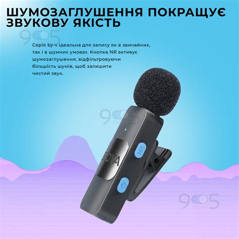Профессиональный беспроводной двойной петличный микрофон Boya BY-V2 ...