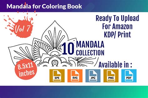 Mandalas for Coloring Book Vol - 07 Graphic by Digital Pencil ...