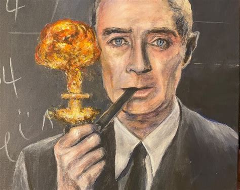 Oppenheimer With Nuclear Pipe And Smoke Etsy