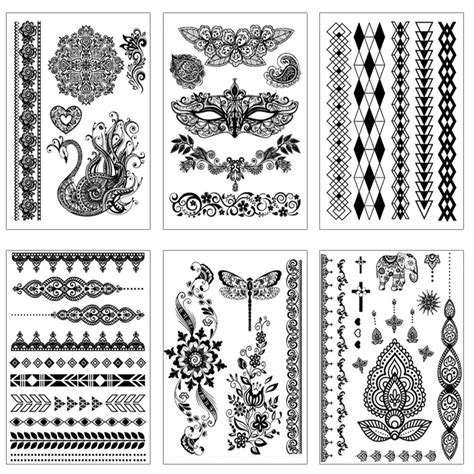 Personalized Temporary Sexy Body Tattoos Stickers Girl Lace Serious