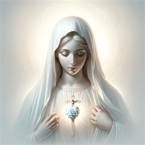 Premium Photo Blessed Virgin Mary And His Sacred Heart