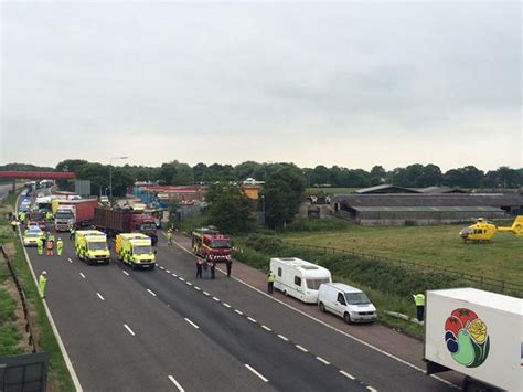 M6 Closed Northbound At Sandbach Services After Crash Latest Updates