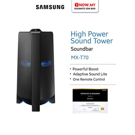 Samsung W High Power Sound Tower Mx T Great Karaoke Party Bass