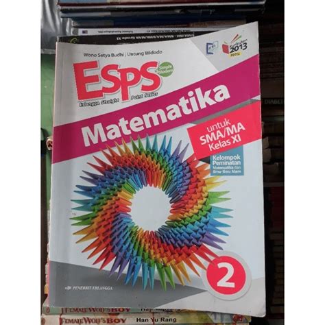 Jual Buku Esps Matematika Peminatan Kelas Xi Sma Ma Kurikulum