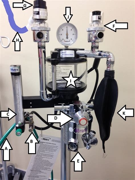 Parts of the anesthesia machine Diagram | Quizlet