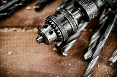 premium photo drill  drills   table