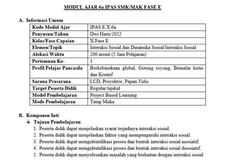 Modul Ajar Projek Ipas Makhluk Hidup Dan Lingkungannya Pdf Editor