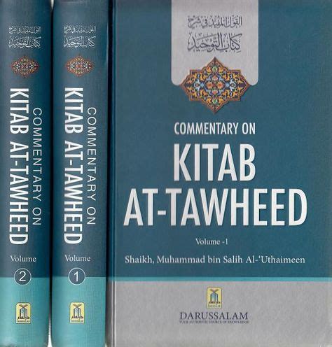[2 vol set] Commentary on Kitab At-Tawheed by Uthaimeen | Best islamic ...