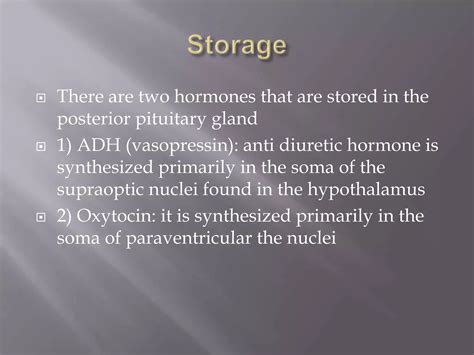 Posterior pituitary gland | PPT