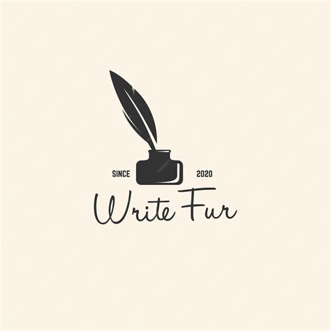 Premium Vector Classic Write Logo Design Template