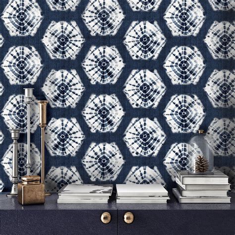 Navy Textured Peel And Stick Wallpaper at Isabelle Pearce blog