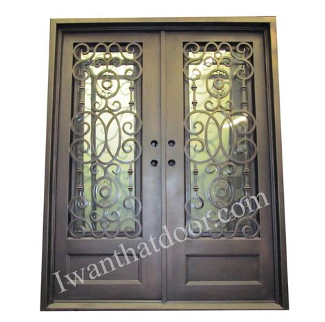 Nashville Square Top Double Entry Iron Doors Universal Iron Doors