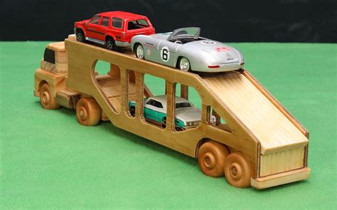 car carrier truck mini series wooden toy model plans