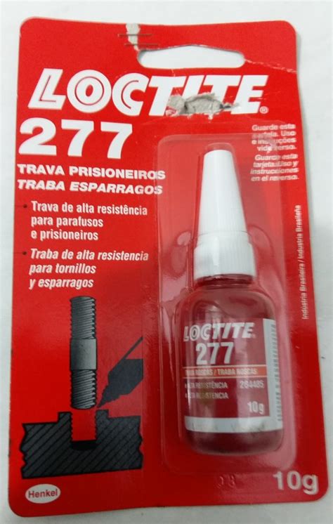 Trava Rosca Auto Lock Loctite 277 10g Vermelho