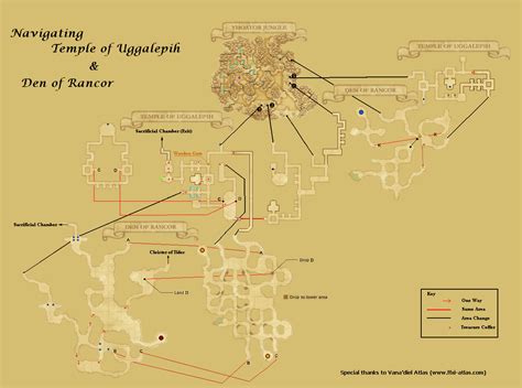 Temple of Uggalepih/Maps - Gamer Escape's Final Fantasy XI wiki ...