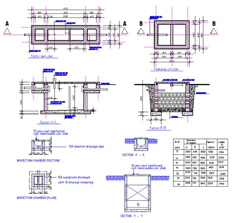 Septic Tank Structure Design Cadbull