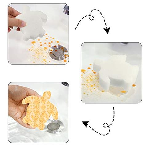 Chuangdi Pieces Hot Tub Sponge Turtle Oil Scum Absorbing Absorber For Spa And Swimming Pool