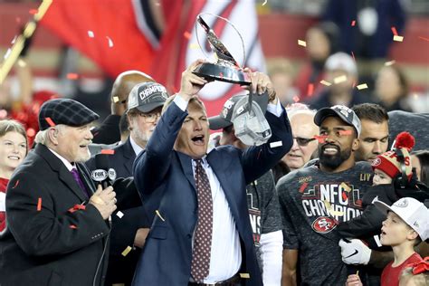 Photos From San Francisco 49ers Receive Nfc Championship Trophy As