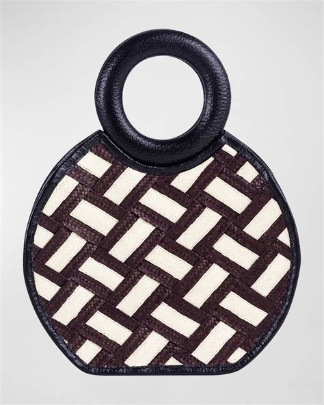 ADRIANA CASTRO Zenu Braided Cana Flecha/Leather Top-Handle Bag | Smart