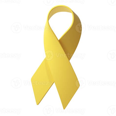 3d Yellow Ribbon Awareness Adenosarcoma Bladder Bone Cancer