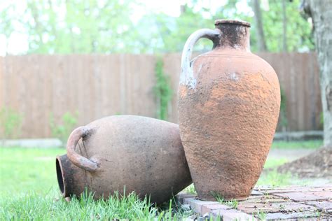 Clay Pots Rustic Antique Decor Clay Pots Outdoor Decor