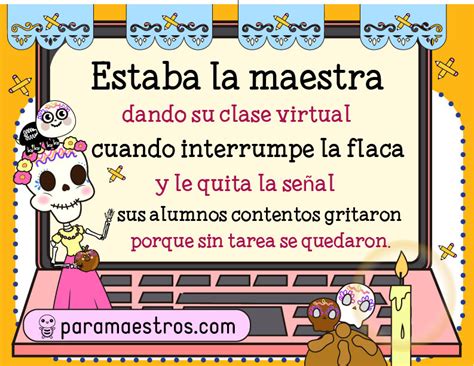 20 Calaveritas Literarias Cortas Para Ninos Y Maestros Con Imagenes Images