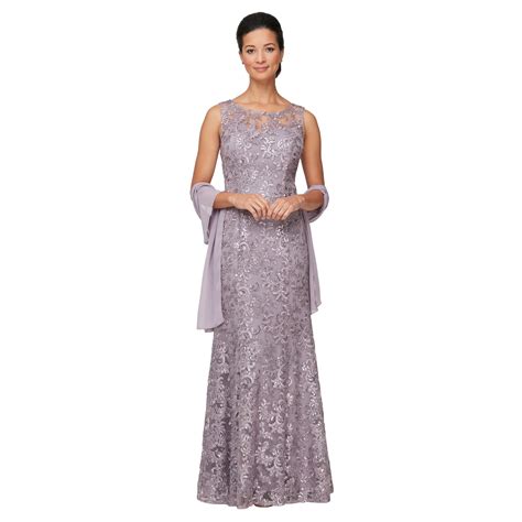 Alex Evenings Women's Long Sleeveless Mother of The Bride Dress with