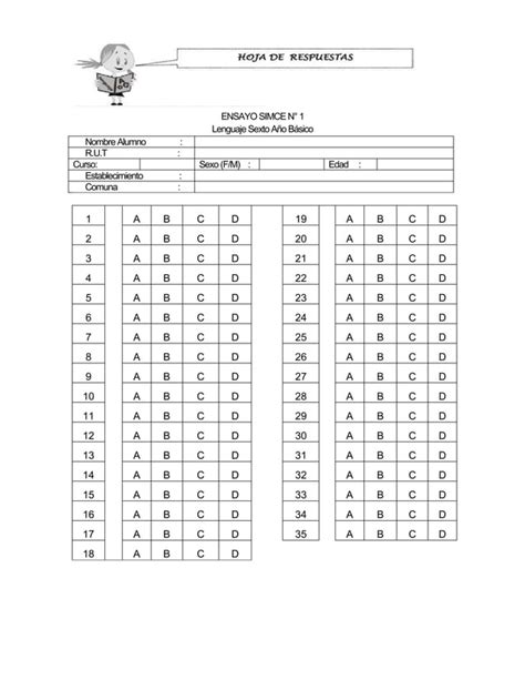 Ensayo Simce N Lenguaje Sexto Pdf