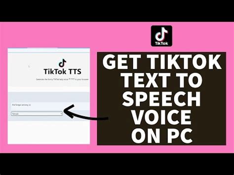 How To Do Text To Speech On Tiktok Pc Youtube