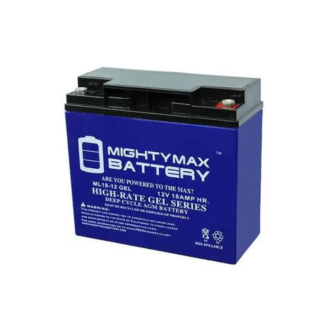 Mighty Max Battery 12v 18ah Gel Replacement Battery For Champion Generator 9000 Max3516993 The